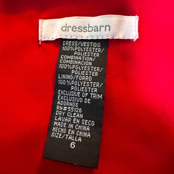 Vintage Dressbarn Red Sleeveless Long Formal Dress Sequin Womens Size 6 Romantic - Picture 14 of 14